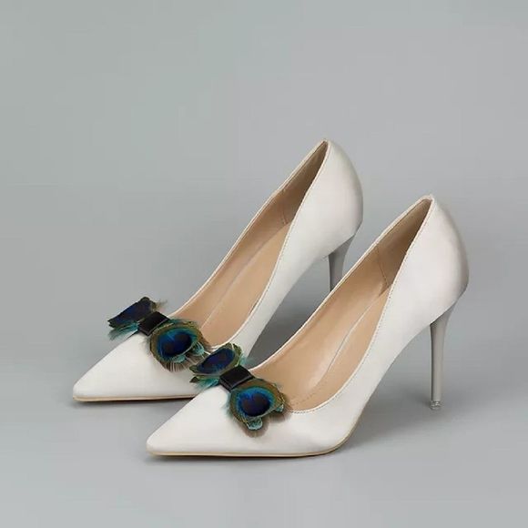 Peacock Inspired Detachable Shoe clip - Picture 2 of 5